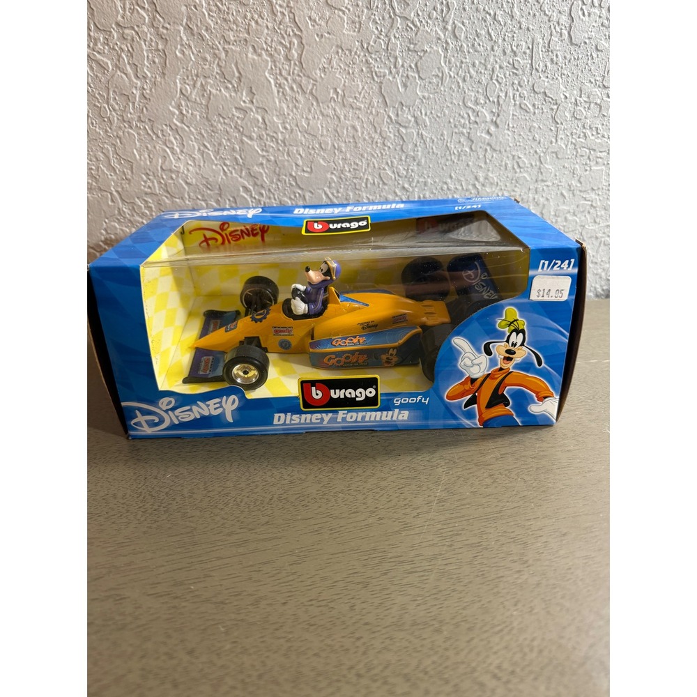 Bburago Disney Formula Goofy Diecast Race Car 1/24 Scale Cod 2904 New in Box